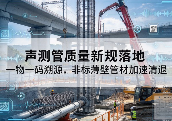 丰南声测管质量新规落地，一物一码溯源，非标薄壁管材加速清退