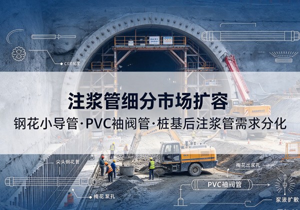 丰南注浆管细分市场扩容，隧道钢花小导管、PVC 袖阀管、桩基后注浆管需求分化